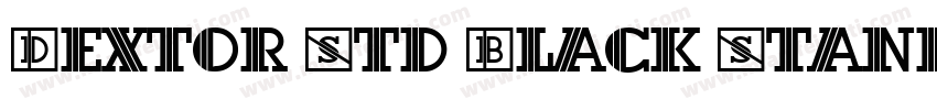 Dextor Std Black Standard字体转换